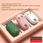 10000mAh pārnēsājams roku sildītājs abpusēja apkure USB uzlāde mobilā barošanas banka atkārtoti lietojams elektriskais ziemas sildītājs ceļojumiem brīvā dabā