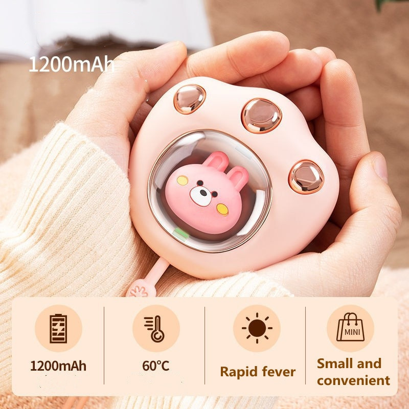 Преносим нагревател за ръце Електрически 1800Mah USB зареждане Power Bank Джобен нагревател за ръце Цифров дисплей Многофункционален джобен зимен