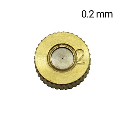 10 gab. 3/16" vītne 0.2/0.3/0.4/0.5mm misiņa miglošanas sprauslas Dārza siltumnīcas puķu augu apūdeņošanas sistēmas izsmidzinātāji