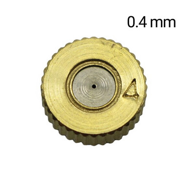 10 gab. 3/16" vītne 0.2/0.3/0.4/0.5mm misiņa miglošanas sprauslas Dārza siltumnīcas puķu augu apūdeņošanas sistēmas izsmidzinātāji