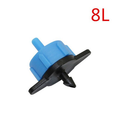 Lauksaimniecība 2L/H 4L/H 8L/H Dripper Garden Micro apūdeņošanas spiediena kompensācijas pilinātājs automātiskais laistīšanas emitētājs 30 gab.