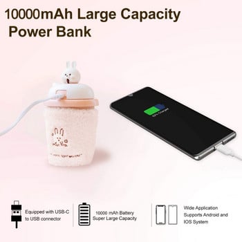 Θερμαντήρας χεριών Power Bank 2 σε 1 Αντιεκρηκτικό Αντιεκρηκτικό Θερμαντικό μαξιλαράκι χειρός που κρατά τεχνητό φορητό τσάι γάλακτος Χαριτωμένος θερμαντήρας χεριών