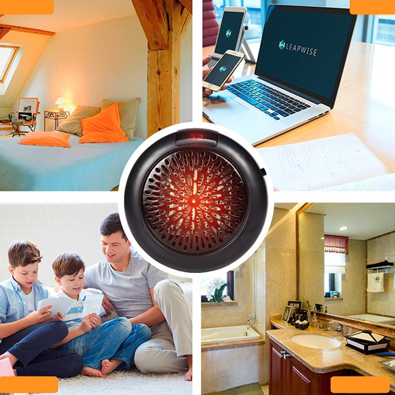 Преносим нагревател Домакински домашен малък нагревател с дистанционно управление Отопление на общежитието _WK