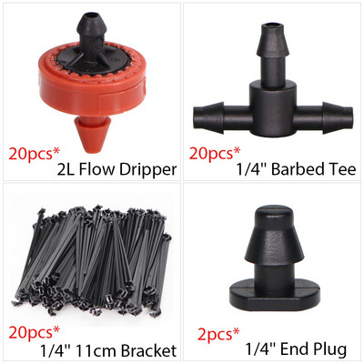360 grādos regulējams 13 cm apūdeņošanas pilinātāja ievietošanas zeme 4/7 mm šļūtene dārza laistīšanas virpuļsmidzinātājs ar 1/4 `` savienotāju