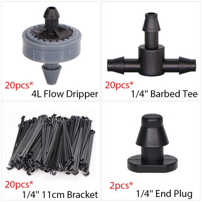 360 grādos regulējams 13 cm apūdeņošanas pilinātāja ievietošanas zeme 4/7 mm šļūtene dārza laistīšanas virpuļsmidzinātājs ar 1/4 `` savienotāju