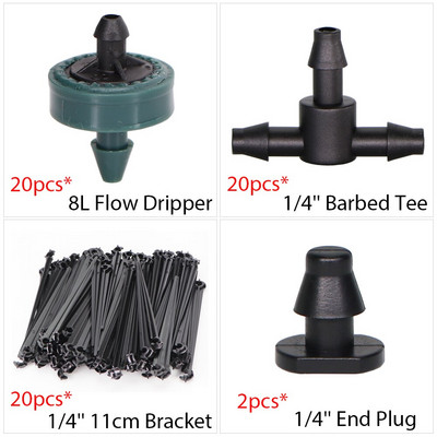 360 grādos regulējams 13 cm apūdeņošanas pilinātāja ievietošanas zeme 4/7 mm šļūtene dārza laistīšanas virpuļsmidzinātājs ar 1/4 `` savienotāju