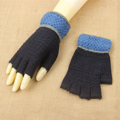 Плетени мъжки ръкавици без пръсти