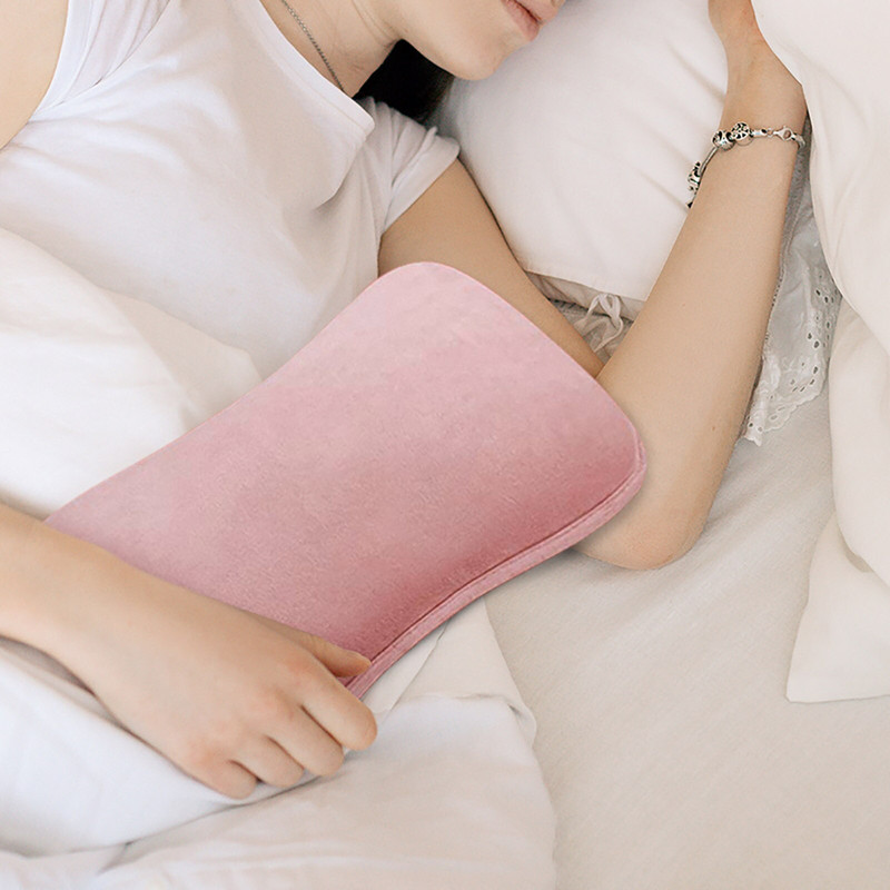 USB преносим кадифен зимен нагревател за ръце 2 в 1 Интелигентен нагревател за ръце Нагревателна възглавница Тристепенна температура с джобове