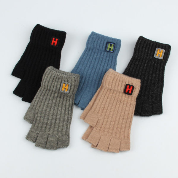 Мъжки  зимни ръкавици с бродерия