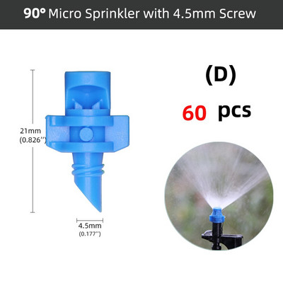 20-100 gab. 90/180/360 grādu refrakcijas sprausla vītņots savienojums sprinkleris dārza lauksaimniecības apūdeņošanas augu izsmidzināšanas sprauslas