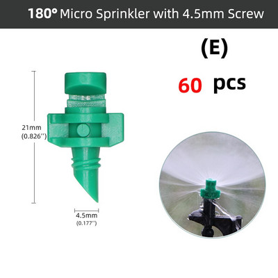 20-100 gab. 90/180/360 grādu refrakcijas sprausla vītņots savienojums sprinkleris dārza lauksaimniecības apūdeņošanas augu izsmidzināšanas sprauslas