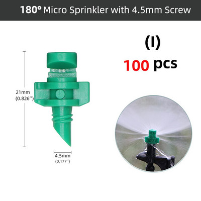 20-100 gab. 90/180/360 grādu refrakcijas sprausla vītņots savienojums sprinkleris dārza lauksaimniecības apūdeņošanas augu izsmidzināšanas sprauslas