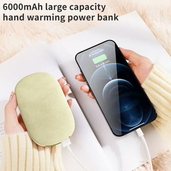 Winter Mini Calentador Φορητός Usb Velvet Hand Warmer Mobile Power Bank Θερμαντήρες χεριών Επαναφορτιζόμενος θερμαντήρας Handwarmer