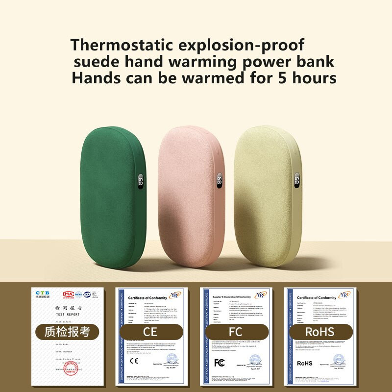 Winter Mini Calentador Portable Usb Velvet Hand Warmer Mobile Power Bank Hand Warmers Акумулаторен нагревател Handwarmer