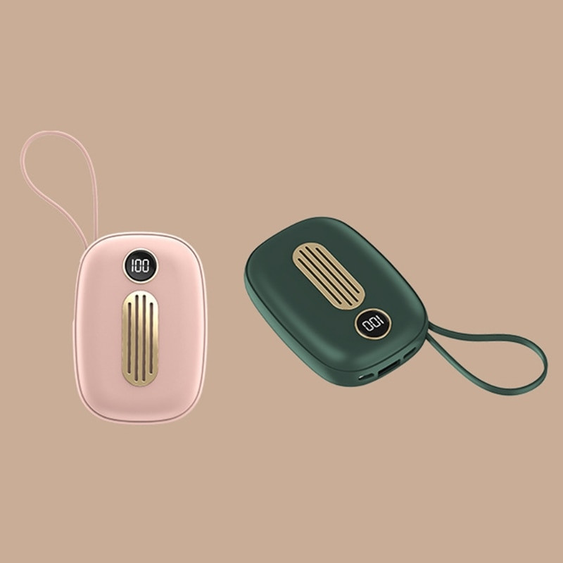 10000mAh джобен нагревател за ръце USB акумулаторна 2 в 1 електрическа нагревател за ръце Power Bank зарядно за телефон