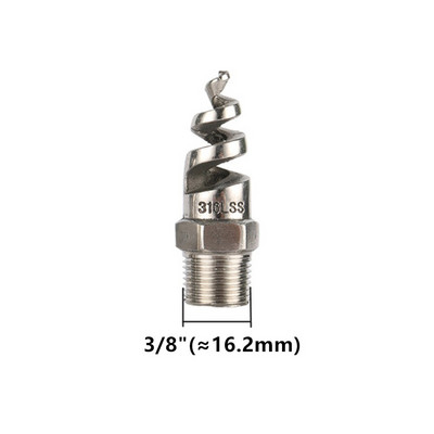 3/8" 1/2" 3/4"1/4" 1" vīrieša vītne, pilna konusa spirālveida sprauslas sprausla nerūsējošā tērauda laistīšanas miglas smidzinātājs Dārza zāliena apūdeņošanas rīks