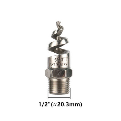 3/8" 1/2" 3/4"1/4" 1" vīrieša vītne, pilna konusa spirālveida sprauslas sprausla nerūsējošā tērauda laistīšanas miglas smidzinātājs Dārza zāliena apūdeņošanas rīks