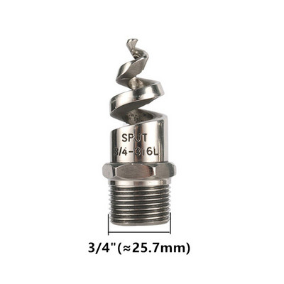 3/8" 1/2" 3/4"1/4" 1" vīrieša vītne, pilna konusa spirālveida sprauslas sprausla nerūsējošā tērauda laistīšanas miglas smidzinātājs Dārza zāliena apūdeņošanas rīks