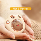 Otrā pārnesuma temperatūras kontroles roku sildītājs Cute cute Cat uzlādējams zēniem un meitenēm pārnēsājams roku sildītājs USB uzlādējama roka