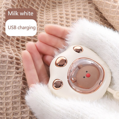 Otrā pārnesuma temperatūras kontroles roku sildītājs Cute cute Cat uzlādējams zēniem un meitenēm pārnēsājams roku sildītājs USB uzlādējama roka