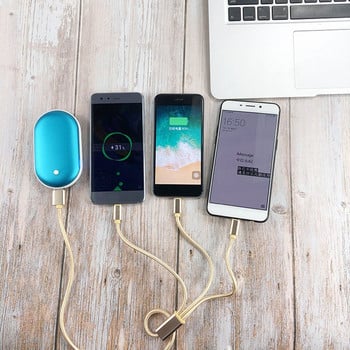 2 в 1 Мини нагревател за ръце Нагревателна подложка Mobile Power USB Акумулаторен ръчен нагревател Джобен анимационен електрически топъл нагревател