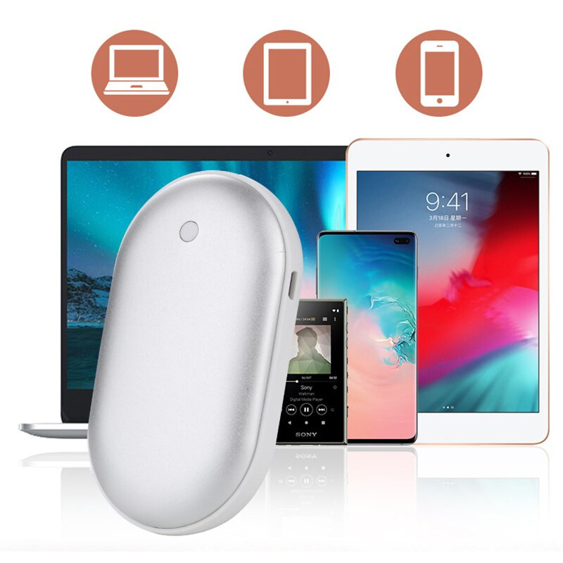 5000mAh Зимен мини нагревател за ръце Самонагряваща се подложка USB акумулаторен удобен нагревател Джобен електрически нагревател нагревател Мобилна мощност