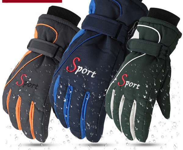 Зимни мъжки ръкавици с надпис