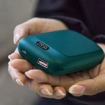 Акумулаторни нагреватели за ръце, преносим USB електрически нагревател за ръце, джобен нагревател за многократна употреба Power Bank за открито