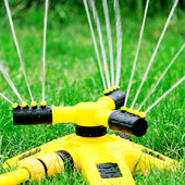 Rotary 3 Fork Automatic Spray Head Adjustable Utility Water Sprankler Πλαστικό Πρακτικό Πότισμα Ψεκαστήρα Άρδευσης για Κήπο