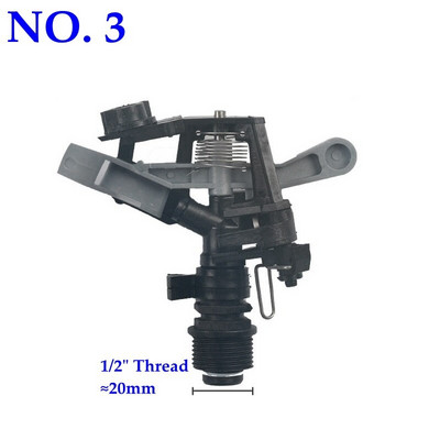 1/2`` 3/4" Filet 360 duze rotative Sprinkler de înaltă rezistență, durabil, grădină, gazon, apă, agricultură, irigare, aspersor cu impact