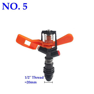 1/2`` 3/4" Filet 360 duze rotative Sprinkler de înaltă rezistență, durabil, grădină, gazon, apă, agricultură, irigare, aspersor cu impact