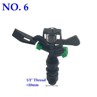 1/2`` 3/4" Filet 360 duze rotative Sprinkler de înaltă rezistență, durabil, grădină, gazon, apă, agricultură, irigare, aspersor cu impact