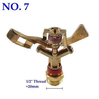 1/2`` 3/4" Filet 360 duze rotative Sprinkler de înaltă rezistență, durabil, grădină, gazon, apă, agricultură, irigare, aspersor cu impact
