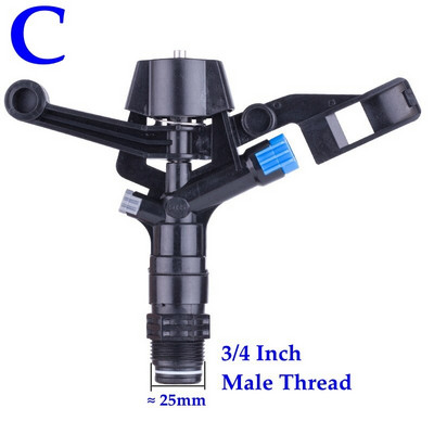 1/2`` 3/4" Filet 360 duze rotative Sprinkler de înaltă rezistență, durabil, grădină, gazon, apă, agricultură, irigare, aspersor cu impact