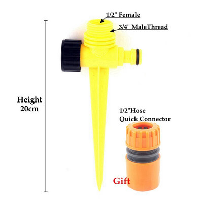 1/2`` 3/4" Filet 360 duze rotative Sprinkler de înaltă rezistență, durabil, grădină, gazon, apă, agricultură, irigare, aspersor cu impact