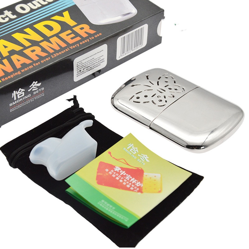Преносим нагревател за ръце с гориво за многократна употреба Стандартен джобен нагревател за ръце Глава за външни каталитични нагреватели за ръце