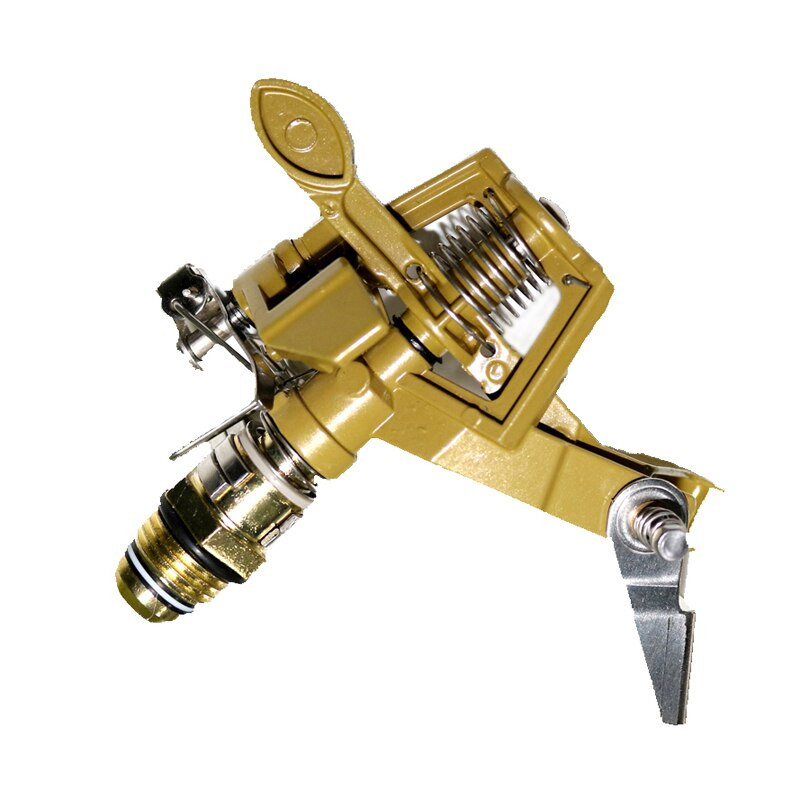 Градинска въртяща се рокерна ударна пръскачка 1/2 инча външна резба Месингова поливане на тревата Регулируема дюза Напоителна пръскачка