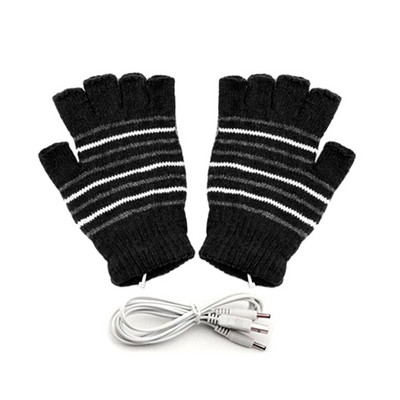 7 krāsas USB apsildes cimdi elektriski apsildāmi cimdi ziemas termiski roku silti ar 5V siltuma spilventiņu iekštelpu biroja darba velosipēda cimds