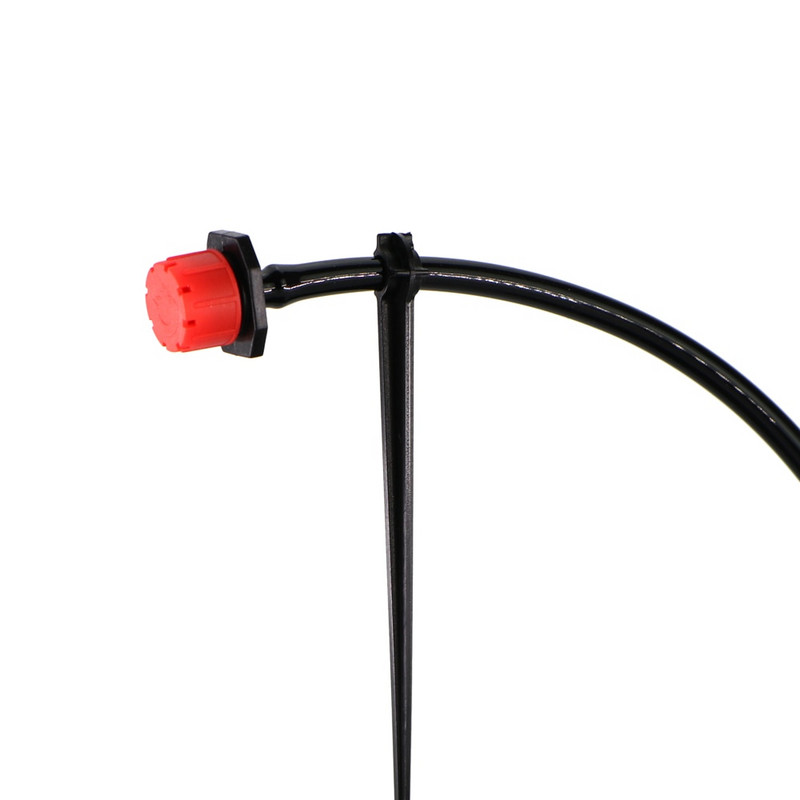 50-1000PCS Регулируем напоителен капков спринклер 8 дупки Микропоточен емитер Пулверизатор Градински 1/4`` маркуч 5 цвята Накрайник за поливане