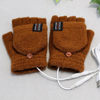 Pārnēsājams USB rokas sildītājs mājām Flip Cover Elektriskie sildīšanas cimdi ar apsildāmām loksnēm USB elektriskais roku sildītājs