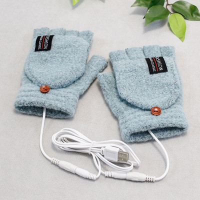 Pārnēsājams USB rokas sildītājs mājām Flip Cover Elektriskie sildīšanas cimdi ar apsildāmām loksnēm USB elektriskais roku sildītājs