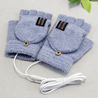Pārnēsājams USB rokas sildītājs mājām Flip Cover Elektriskie sildīšanas cimdi ar apsildāmām loksnēm USB elektriskais roku sildītājs