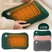 USB pārnēsājams apsildāms roku sildīšanas maisiņš Roku mufs cimds ar regulējamu temperatūru elektriskā karstā maisa grafēna sildīšanas paliktnis mājas birojam
