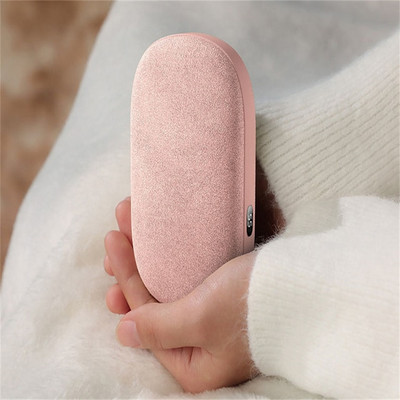Mini Calentador portatīvais USB samta roku sildītājs mobilais barošanas bloks 2 vienā digitālā displeja temperatūras kontroles uzlādējams sildītājs