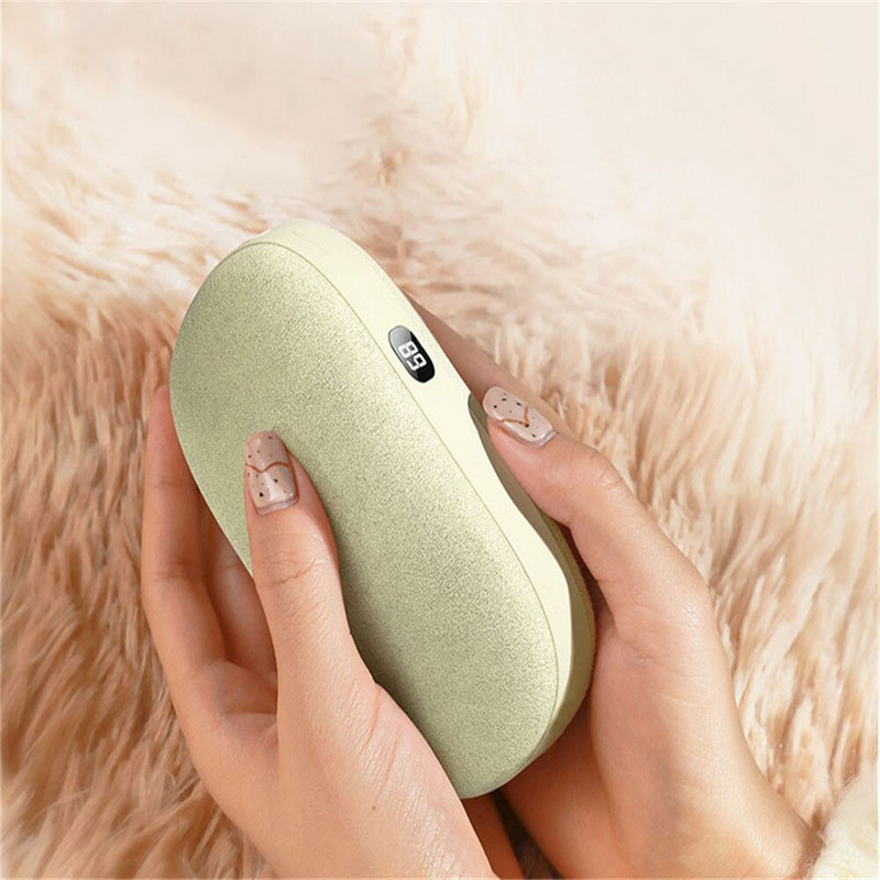 Mini Calentador Portable Usb Velvet Hand Warmer Mobile Power Bank 2 In 1 Цифров дисплей Контрол на температурата Акумулаторен нагревател