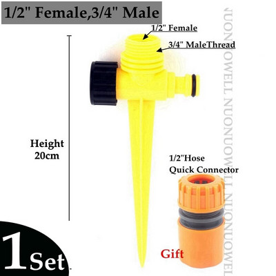 20 cm 1/2" 3/4" vītne Dārza zāliena apūdeņošanas smidzinātāja pamatnes sprauslas smailes atbalsts Rotējošie trieciena smidzinātāji stieņa zemes miets