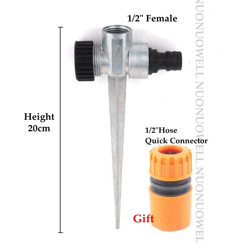 20 см 1/2" 3/4" резба Дюзи за напояване на градинска трева Спринклерна основа Подпора за шипове Ротационни ударни пръскачки Пръчка Заземен кол