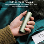 Uzlādējams mini roku sildītājs mājsaimniecības ziemas pārnēsājams elektriskais roku sildītājs āra ceļojumiem Ērts sildītājs USB sildītājs