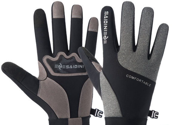 Мъжки ръкавици с плюшена подплата и надпис