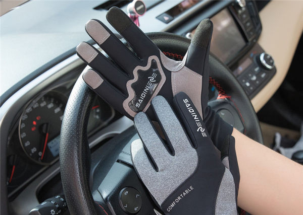 Мъжки ръкавици с плюшена подплата и надпис